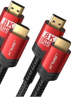 اشتري JSAUX( CV0011) 8K HDMI Cable 2.1 3m, 48Gbps 8K & 4K Ultra High Speed HDMI في مصر