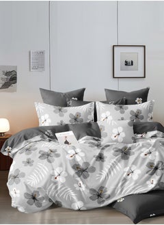 Buy Duvet Cover Set 4-Pcs Twin Size Printed Bed Set Fits (100x200 CM) With Fitted Sheet Pillow Sham And Pillow Cases (Without Filler),Star Dust in UAE