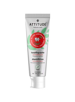 Buy Kids Natural Toothpaste With Fluoride, Prevents Tooth Decay, Cavities, Vegan And Sugar-Free, Watermelon, 120 Grams in Saudi Arabia