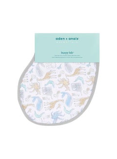Buy Essentials Cotton Baby Burpy Bib - Natural History in UAE