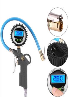Buy Digital Tire Pressure Gauge (0-255 PSI) With High-Precision Sensor LED Display Air Pressure Gauge in UAE