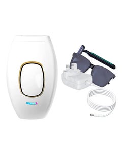 Buy IPL Hair Removal Device At-Home Permanent Hair Remover Face & Whole Body-Permanent Hair Removal System (White) in Saudi Arabia