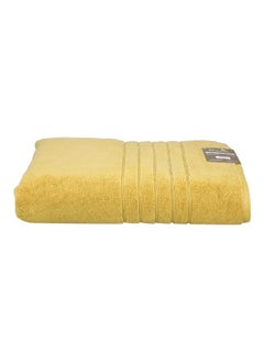 Buy Borabora Luxurious Soft Absorbent Cotton Bath Sheet Yellow 100 x 180 cm in Saudi Arabia