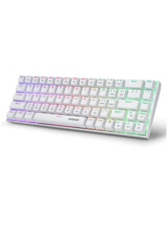 Buy E-Yooso Z-686 Portable 65% Mechanical Gaming Keyboard, Customizable Per-Key RGB Backlit, Compact 68 Keys Mini Wired Office Keyboard with Brown Switch for Windows Laptop, PC, Mac - in UAE