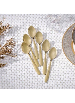 اشتري Pvd Lotus 6-Piece Coffee Spoon Gold 11.8 X 2.5CM في الامارات