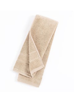 اشتري Signature Hand Towel, Beige - 76x41 cm في الامارات