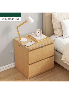 اشتري Sharpdo Nightstands Simple Modern Bedroom Bedside Table Solid Wood Minimalist Multi-function Light Luxury Style Bedside Storage Small Cabinet في السعودية