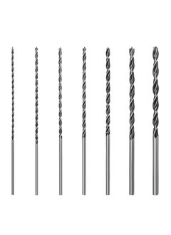 اشتري 7 Pieces Extra Long Brad Point Drill Bits, for Drywall, Hardwood, Plywood, Composite Materials and Plastic في الامارات