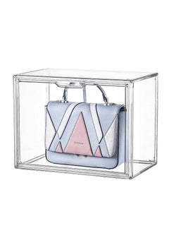 Buy COOLBABY 3PS Display Case Clear Plastic Magnetic Drop Front Storage Box Starogegc Luxury Stackable Display Showcase for Handbag Toys Cosmetic Shoe Book(X-Large) in UAE