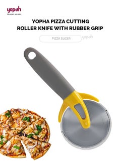 Buy Multi Use Pizza Cutting Roller Knife With Rubber Grip in Saudi Arabia