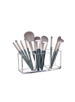 Buy ORiTi 3 Slot Clear Acrylic Makeup Brush Holder Organizer,Eyeliners Display Holder Cosmetic Brushes Storage Solution for Vanity,Dresser and Countertop (3 Slots Brush Holder) in UAE