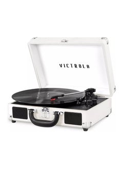 اشتري Victrola Journey Vintage Bluetooth Suitcase Vinyl Record Player Portable 3-Speed LP Turntable with Built-in Stereo Speakers Aux-In RCA Out Elegant Color في الامارات