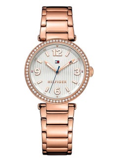 Buy TOMMY HILFIGER ROUND ANALOG WOMEN'S SILVER & WHITE CASE WATCH - 1781590 in UAE