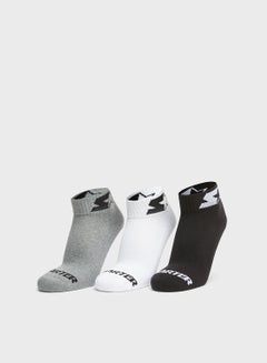 Buy 3 Pack Logo Ankle Socks in Saudi Arabia