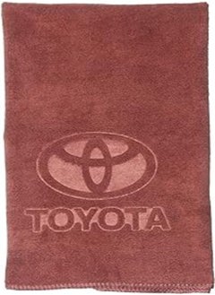 اشتري Toyota Car Drying Towel, Free Microfiber Cleaning Cloth, Premium Professional Soft Microfiber Towel, Super Absorbent Detailing Towel for Car/Windows/Screen/Kitchen - Brown في مصر