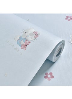 اشتري Hello Kitty Design Thicken Waterproof Self-Adhesive Wallpaper For Kids Room 0.53*9.5 Meters في الامارات