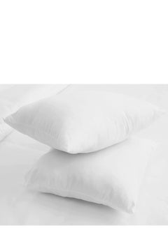 Buy Maestro Cushion Filler 144 TC Cotton Outer Fabric, 400 grams with Microfiber filling, Size: 45 x 45, White in UAE