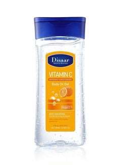 Buy Disaar Vitamin C whitening Moisturizing body oil gel 200 ml in Saudi Arabia