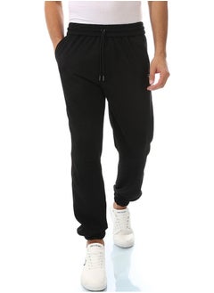 اشتري Black Elastic Ankle Ribbed Joggers في مصر