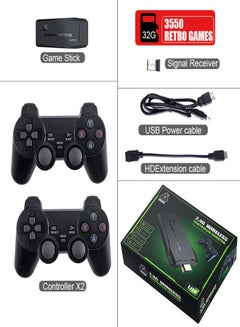 Buy Video Game Stick Lite 4k 2.4g Wireless Controller Anatel Gamepad 2 Wireless Control 10000 Games 64gb Retro Classic Gamepad Suitable For Ps1 Gba Md in UAE