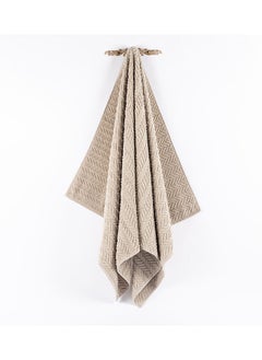 Buy Damaris Bath Towel, Beige - 550 GSM, 76x142 cm in UAE