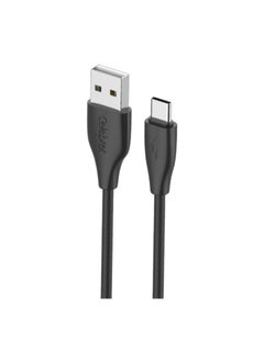 Buy Celebrat CB-31 Portable USB To Type-C Fast Charge And Data Transmission Cable With Smart Design And Practical Fits Mobile Phone 3A /480mbps /1M - Black in Egypt