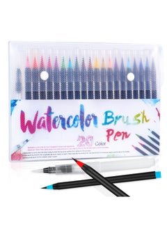 Buy 20 Piece Brush Pen Set Water Color Brush Pen Markers Ideal for Calligraphy, Hand Lettering and Drawing Manga Painting and Eve Cartoon Sketching Brush in Saudi Arabia