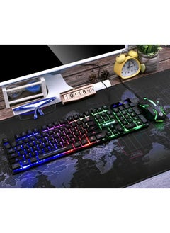 Buy RGB Keyboard And  Gaming Mouse,   Wired Keyboard RGB Backlit in UAE