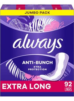 Buy Xtra Protection Daily Liners Extra Long Unscented92 Count in UAE