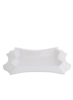 Buy Large White Porcelain Serving Plate 59*39 cm in Saudi Arabia