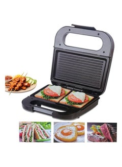 Buy Home Gold Sandwich & Grill Maker 800W High-Power Electric Grill with Double-Sided Heating and Easy-Clean Non-Stick Coating - Portable and Safe Cooking Companion, 2023-3 in Egypt