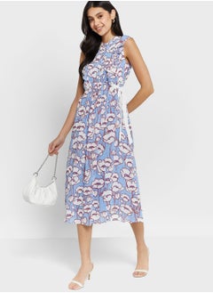 Buy Tiered Floral Printed Dress in UAE