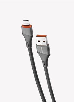 Buy 30W Fast Charging USB to Lightning, Nylon Braided Cable, 0.2M in UAE