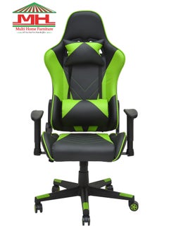 Buy Modern Design Best Executive Gaming Chair Video Gaming Chair For Pc With Fully Reclining Back And Headrest And Footrest For ADULTS (1006-GREEN/BLACK) in UAE