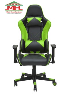 Buy Modern Design Best Executive Gaming Chair Video Gaming Chair For Pc With Fully Reclining Back And Headrest And Footrest For ADULTS (1006-GREEN/BLACK) in UAE