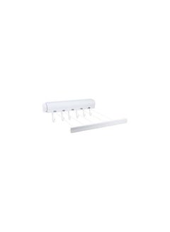Buy Indoor Hanger Retractable Clothesline Wall Mounted Drying Rope With Hooks Towel Rack Multi Lines Bathroom Clothes Dryer in Egypt