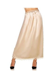 Buy Mei Stylish Women's Long Half Slip Underskirt with Lace Trim – Comfortable & Elegant in UAE