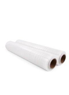 Buy 2 rolls of stretch furniture wrapping, 50 cm, 2 kilo rolls of heavy-duty stretch film paper in Egypt