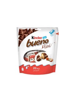 Buy Kinder Bueno Mini Milk Chocolate Bars in Wafer with Hazelnut Cream 108g in UAE
