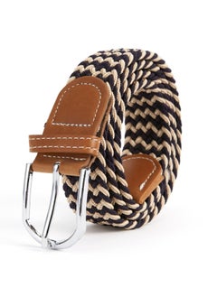 Buy New Canvas Belt Needle Buckle Elastic Woven Waistband in Saudi Arabia