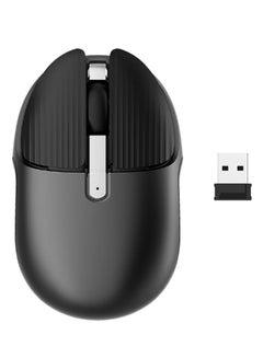 Buy Rechargeable Bluetooth Mouse With USB Adapter Black/Silver in Saudi Arabia