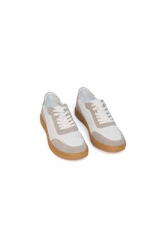 Buy Fancy Genuine Leather Lace-Up Sneakers in Egypt