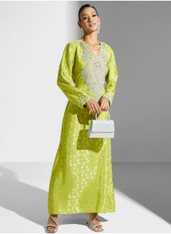 Buy Embellished Embroidered Jalabiya in Saudi Arabia