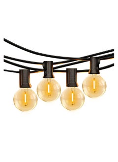 Buy COOLBABY Outdoor Garden String Lights 25Ft G40 Outdoor Lights with 15 Bulbs 1 Spare Bulb for Backyard Balcony Cafe Party Home Decor Waterproof Patio Lights in UAE