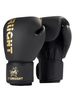 اشتري Professional Thickened Full Finger Boxing Gloves for Children Adults Black في السعودية