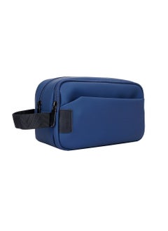 Buy Urban Travel Pouch / Perfect for Home & Travel / Strong Bearing Capacity / Fits More Accessories / Reinforced Handle / Cable Organizer / Multi Ports / Double Polyester - Blue in UAE