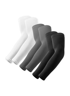 Buy 3 Pair UV Sun Protection Compression Arm Sleeves, men and women , Cooling Athletic Sports Sleeve for Football, Golf & Volleyball, water sport, outdoor activities, Tattoo Cover Up in UAE