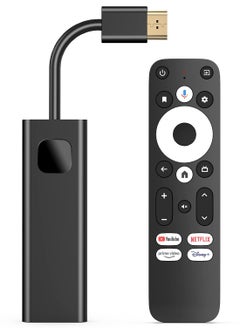 Buy Android TV Stick, Google Certified Stick 4K Streaming Device Google Chromecast Smart TV Stick High Definition Streamer with HDMI Cable and Voice Search Remote for Netflix Certified, Google Assistant in UAE