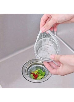 اشتري Kitchen Sink Strainer Trash Bag 100 Pcs Sink Strainer Bag Kitchen Sink Trash Mesh Bag Disposable في الامارات