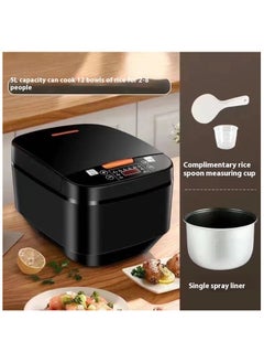 Buy Programmable Electric Rice Cooker 5 L 900 W Black in UAE